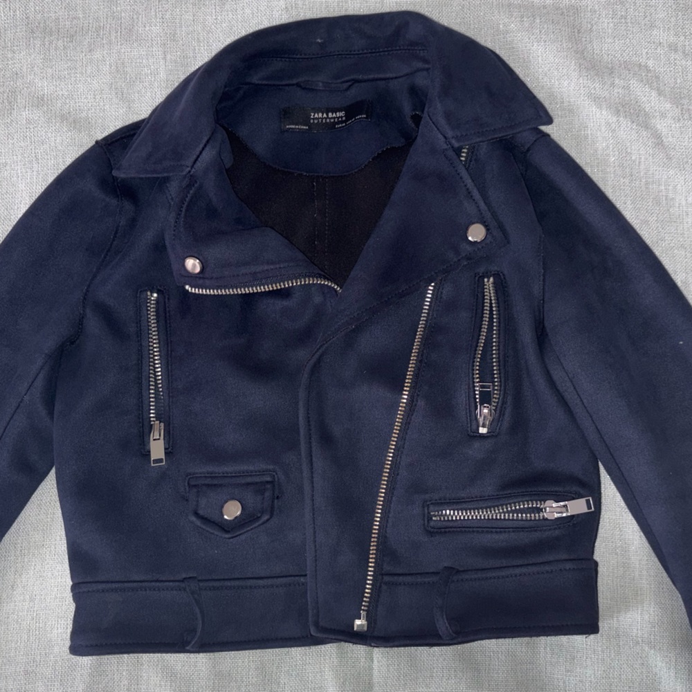Zara Basic Navy Outerwear